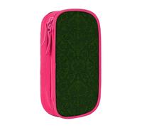 WOmeng Hunter Green Floral Petals Pattern Print Practical Pencil Bag School Supplies Pens Pencils Art Accessories Various Occasion