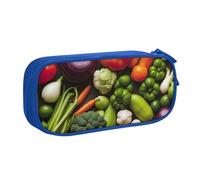 WOmeng Introduction of Various Vegetables Print Pencil Stationery Bag School College Office Pouch Pens Crayons Art School Supplies