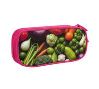 WOmeng Introduction of Various Vegetables Print Pencil Stationery Bag School College Office Pouch Pens Crayons Art School Supplies