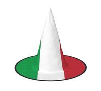 WOmeng Italy Flag Print Halloween Witch Hat Carnival Costume Accessory Foldable Lightweight Cap Festivals