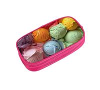 WOmeng Many Colored Ice Cream Print Pencil Stationery Bag School College Office Pouch Pens Crayons Art School Supplies