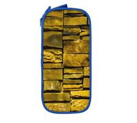 WOmeng Rustic Rocks Brick Wall Print Practical Pencil Bag School Supplies Pens Pencils Art Accessories Various Occasion
