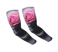 WOmeng Spa Stone And Rose Flowers Print Protection Practical Sun Arm Sleeves Uv Protection Versatile Usage Across Activity