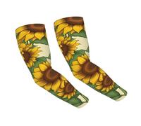 WOmeng Sunflower Print Protection Practical Sun Arm Sleeves Uv Protection Versatile Usage Across Activity