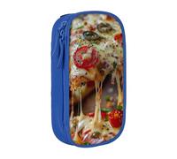 WOmeng Tasty Pizza Print Practical Pencil Bag School Supplies Pens Pencils Art Accessories Various Occasion