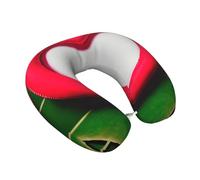 WOmeng Valentine's Day Love Print Comfortable U-Shaped Neck Support Flexibility Pillow Long Flights Road Trips Use