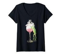 Womens 0576 5 Cocktails The Frog 2021 Plus 4 Mumzy Maria Uberstein V-Neck T-Shirt