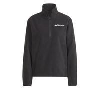 adidas Terrex Womens Outdoor Multi Essentials 1/2 Zip Fleece Jacket, Black, Size S, Women Black