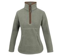 Jack Pyke Ladies 1/2 Zip Sherpa Fleece Pullover Sage - Extra Extra Large