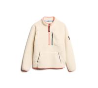 Superdry Outdoor Fleece Half Zip Sweatshirt Beige XL Women