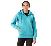 Women's 1/2 zip hooded sweatshirt Ariat Rebar Skill Bleu S