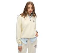 Superdry Athletic Collared Half Zip Sweatshirt Beige L Woman