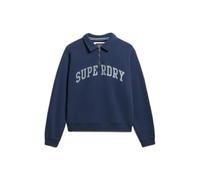 Women's 1/2 zip sweater Superdry Athletic Collared Bleu XL