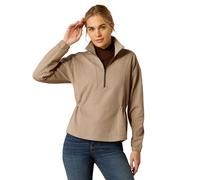 Women's 1/2 zip sweatshirt Ariat Ryeland 1/2 Beige L