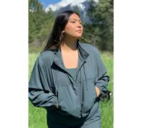 Women's 1/2 zipped waterproof jacket Girlfriend Collective Hummingbird Vert 6XL