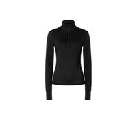 Super.natural Tundra175 Half Zip Long Sleeve T-shirt Black M Woman