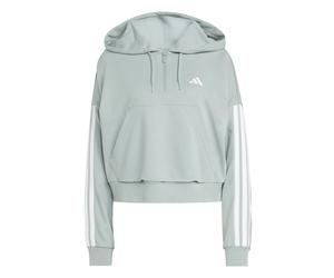 Women's 1/4 zip hooded sweatshirt adidas Essentials 3-Stripes Vert XS