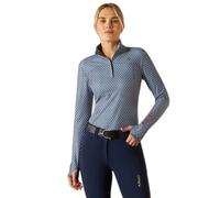Women's 1/4 zip Riding Jersey Ariat Lowell 3.0 Bleu L
