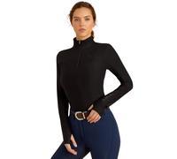Women's 1/4 zip riding top Ariat Lowell 3.0 Noir S