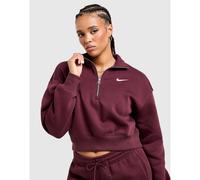 Women's 1/4 zip sweatshirt Nike Phoenix Fleece Rouge L
