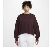 Women's 1/4 zip sweatshirt Nike Phoenix Fleece Rouge S