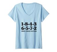 Women's 1-8-4-3-6-5-7-2 Firing Order Matters 18436572 V8 Big Block V-Neck T-Shirt