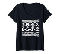 Women's 1-8-4-3-6-5-7-2 Firing Order Matters V8 Big Block 18436572 V-Neck T-Shirt