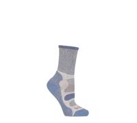 Bridgedale Womens Lightweight Cotton Cool Comfort Hiking Sock - Smoky Blue
