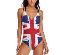 Women's 1 Piece Bikinis Union Jack British England Flag Swimwear One Pieces Bathing Suits