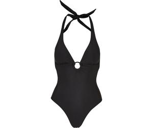 Women's 1-piece recycled neck jersey Urban Classics Noir XL
