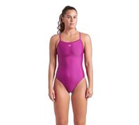Women's 1-piece swimsuit Arena Solid Lightdrop Back Violet 46
