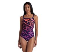 Women's 1-piece swimsuit Arena Surfs Up Lightdrop Back Blue 44