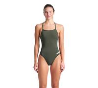 Arena Solid Challenge Team One Piece Women's Swimsuit, Quick Dry Women's Swimwear, Chlorine Resistant Eco MaxLife Fabric Sports Swimsuit, UV Protection and Lined Front Fabric