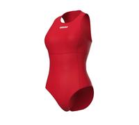 Arena Swimwear Women's Water Polo Team Swimsuit One-Piece Solid Red-White Size 38