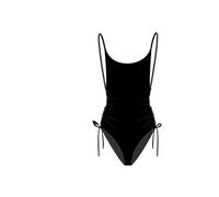 Women's 1-piece swimsuit Banana Moon Nessy Black Noir L