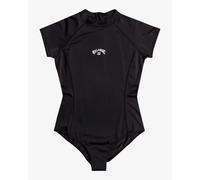 Billabong Short Sleeve One-Piece Swimsuit TROPIC BODYSUIT Womens Black XL