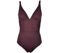 Women's 1-piece swimsuit Red Point Olaya Escote pico Violet 44B