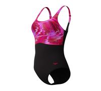 Speedo Print Contour Eclipse Swimsuit Pink UK 42 Woman