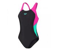 Women's 1-piece swimsuit Speedo Eco Colourblock Splice Muscleb Noir 44