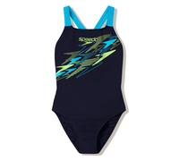 Speedo Women's Medley Logo Medalist Swimsuit Swimming Costume Black Size 38" Approx UK 14