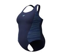Speedo Women's Plus Placement Medalist One Piece Swimsuit, Navy Blue, 40