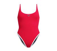 Women's 1-piece swimsuit Speedo Solid Bound Scoop Rouge XS
