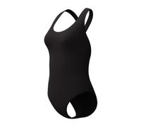Speedo Solid Scoop Neck Swimsuit - Black