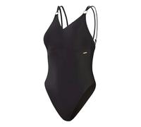Speedo Women's Shaping Strappy 1 Piece Swimsuit | Shapewear | Beach and Holiday Swimwear, Black, 40/16