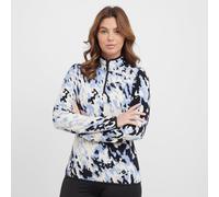 The North Face Womens 100 Glacier Printed 1/4 Zip Blue XS