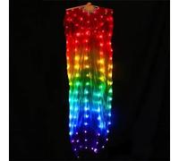 Women's 100% Silk Led Folding Fan For Belly Dance Performance And Stage Show Decoration Prop