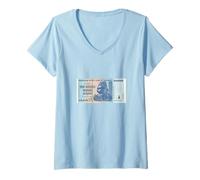 Womens 100 Trillion Zimbabwe Dollars V-Neck T-Shirt