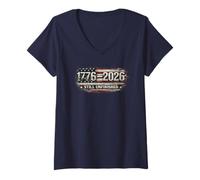 Women's 1776 to 2026 Still Unfinished America Semiquincentennial V-Neck T-Shirt