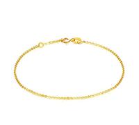 Women's 18K Yellow Gold Bracelet O Shape Chain Charms Bracelet 7.2''