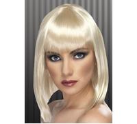 Womens 1920s Blonde Blunt Bobbed Wig